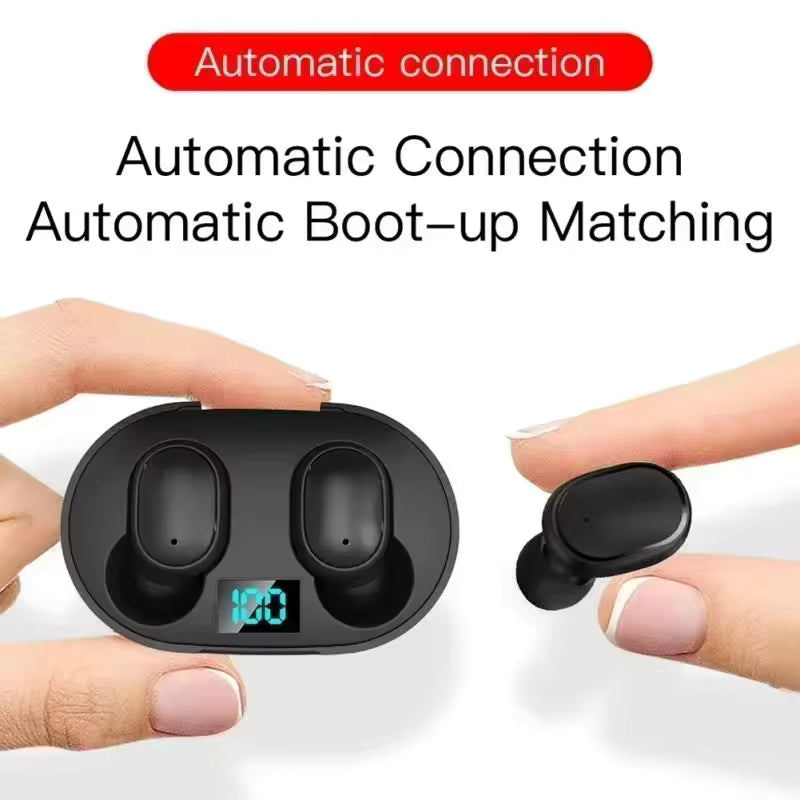 E6S TWS Bluetooth Wireless Earbuds – Noise Cancelling Earphones with Microphone